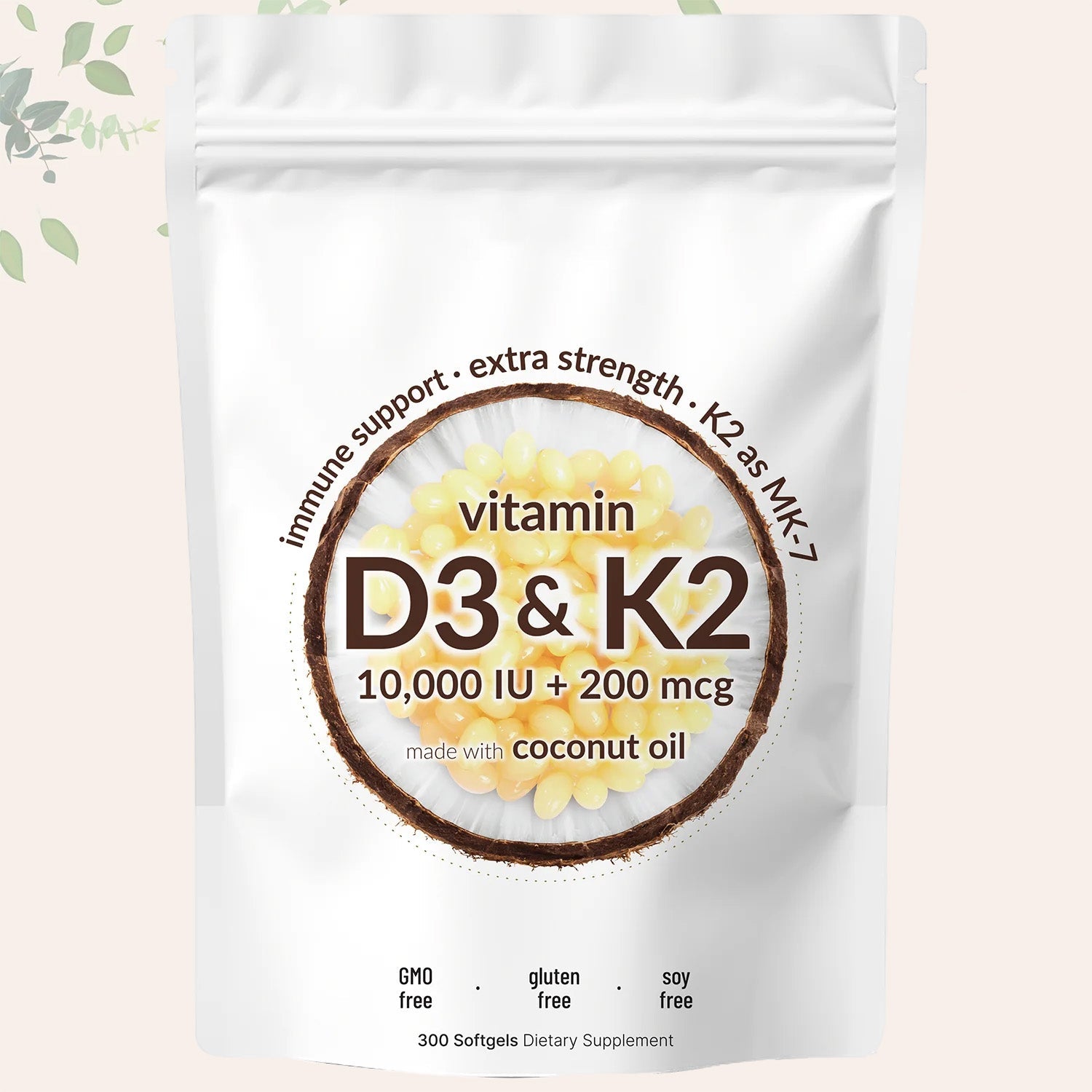 Vitamin D3 + K2 Softgels